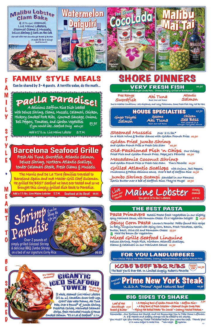 Lunch/Dinner - Paradise Cove Malibu