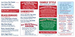 Paradise Cove - To Go Food - April 2023