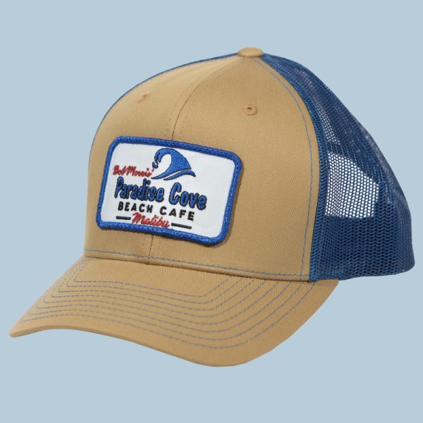 Tan/Blue Trucker Hat